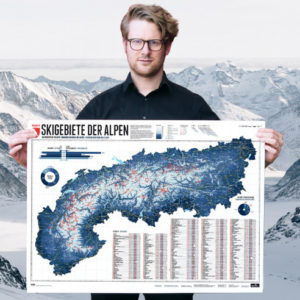 Poster Skigebieden Alpen