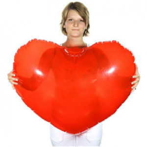 Opblaasbaar Hart XXL