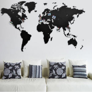 Luxe Houten Wereldkaart